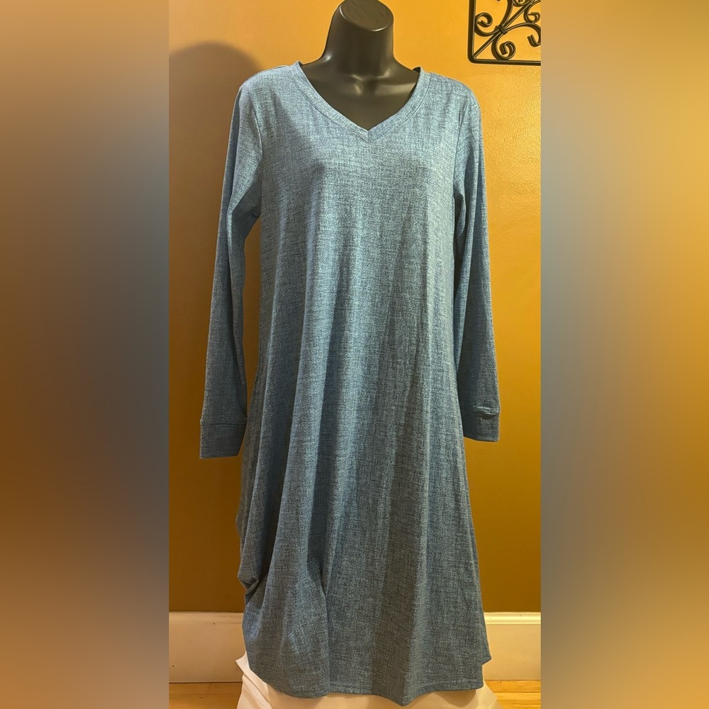 Lularoe Emily Long Sleeved Dress Small